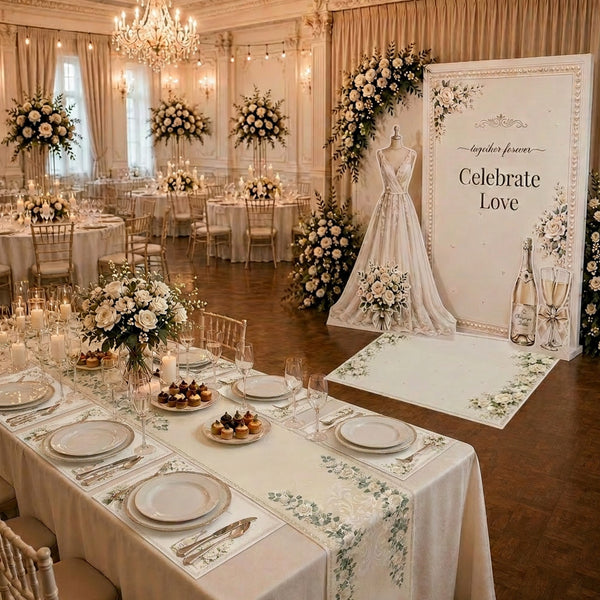 Celebrate Love Wedding Backdrop Set 4