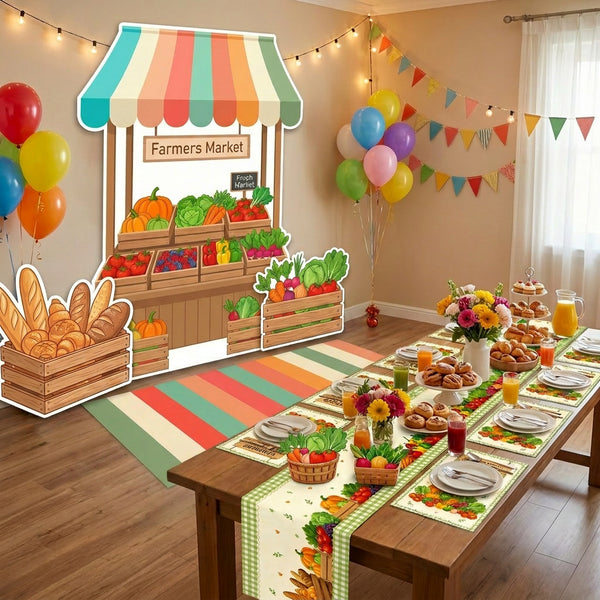 Farmers Market Backdrop Set 4