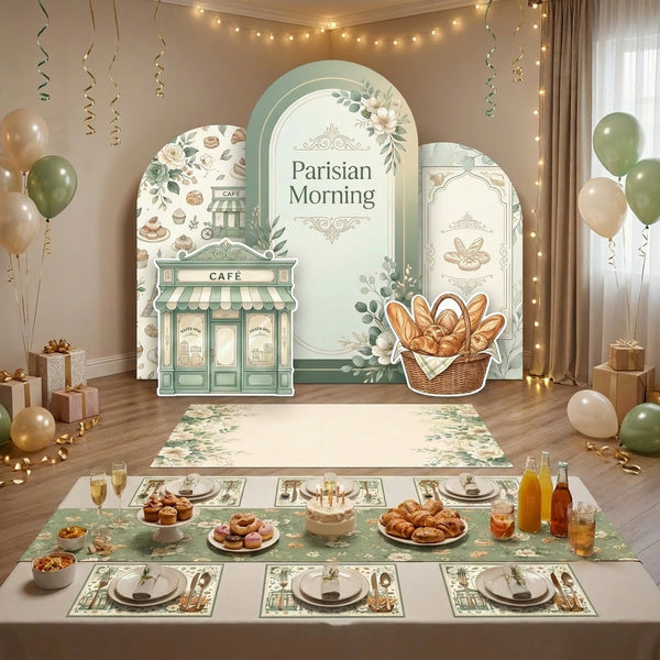 Parisian Morning Backdrop Set 4