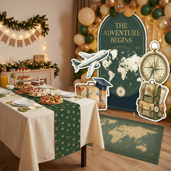 The Adventure Begins Backdrop Set 4