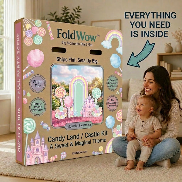 Candyland Rainbow Backdrop Set 6