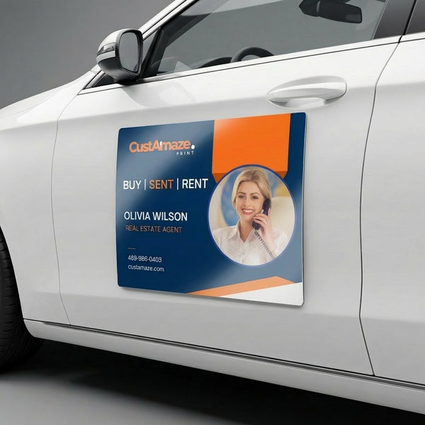 Realtor Car Magnet on Vehicle Door