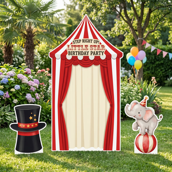 Circus Birthday Backdrop Set beach outdoor party lifestyle