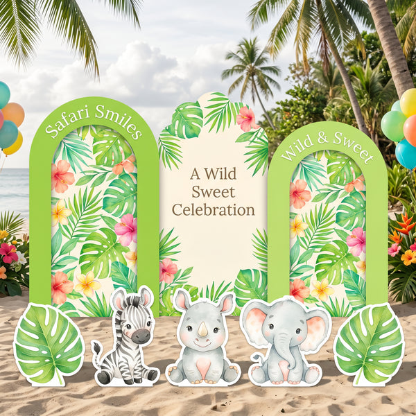 Safari Smiles Backdrop Set 1