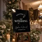 Modern Typography Wedding Sign 3