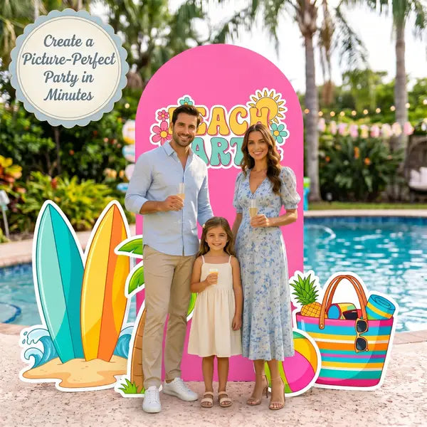 Beach Party Backdrop Set 7