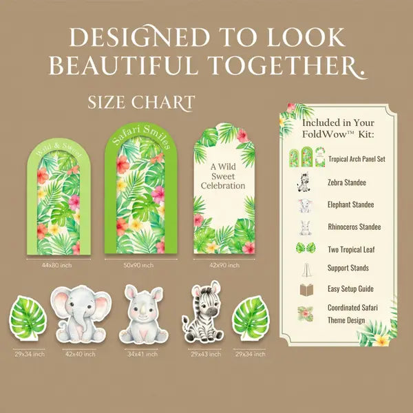 Safari Smiles Backdrop Set 2