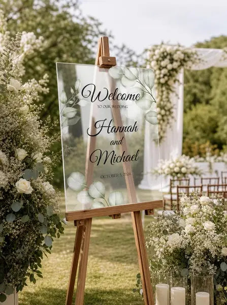 Greenery Eucalyptus Wedding Sign 2