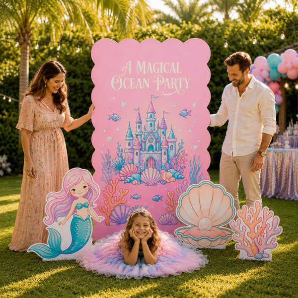 Magical Ocean Party Backdrop Set 7