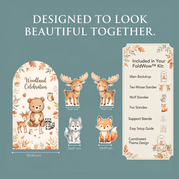 Woodland Celebration Backdrop Set 2