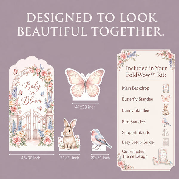Baby in Bloom Backdrop Set 2