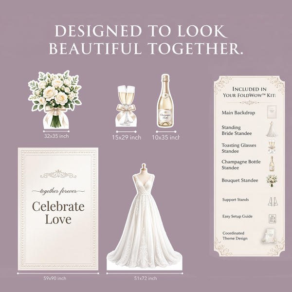Celebrate Love Wedding Backdrop Set 2