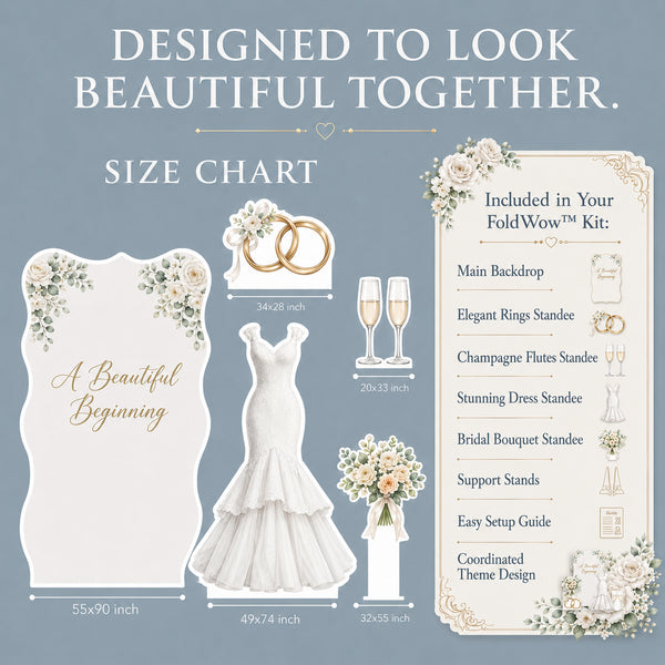 Beautiful Beginning Wedding Backdrop Set 2