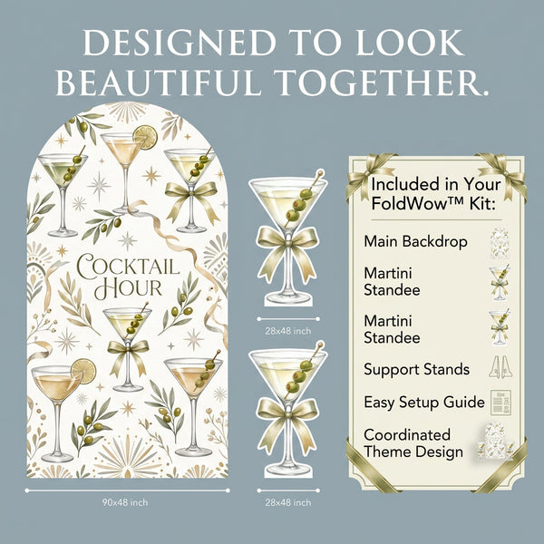 Cocktail Hour Backdrop Set 3