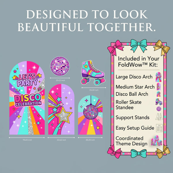 Disco Celebration Backdrop Set 2