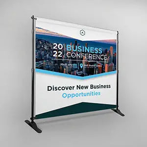 Custom Banner Stand with Printed Backdrop