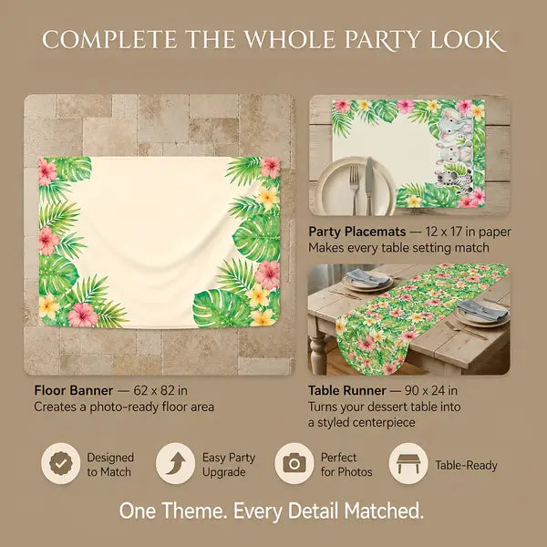 Safari Smiles Backdrop Set 3