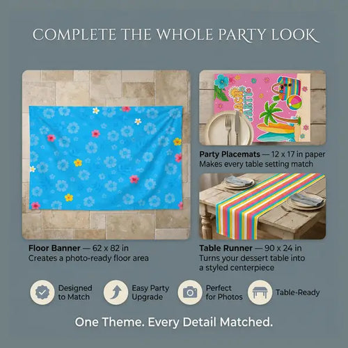 Beach Party Backdrop Set 2