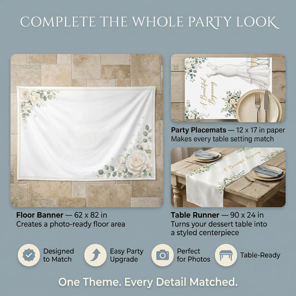 Beautiful Beginning Wedding Backdrop Set 3