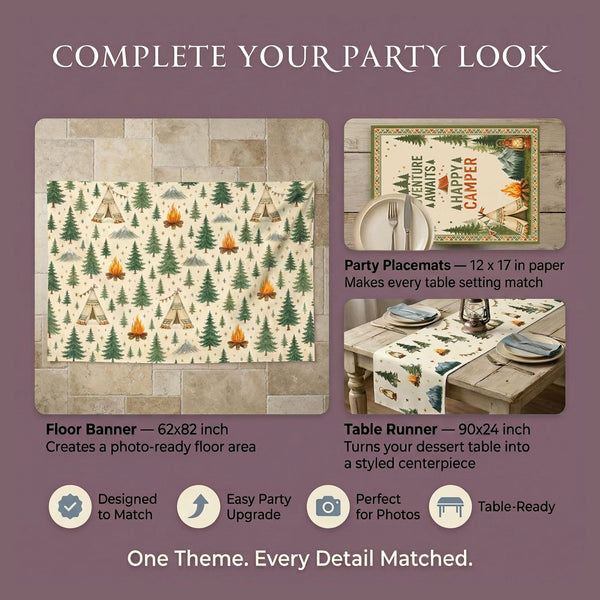 Happy Camper Backdrop Set 3