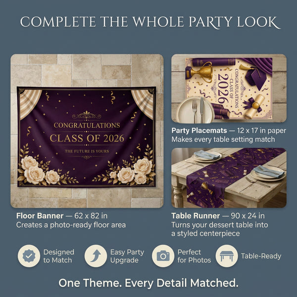 Personalized Graduation Backdrop Set 3