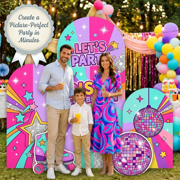 Disco Celebration Backdrop Set 6