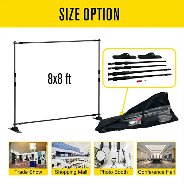 8x8 Banner Stand Size and Dimensions