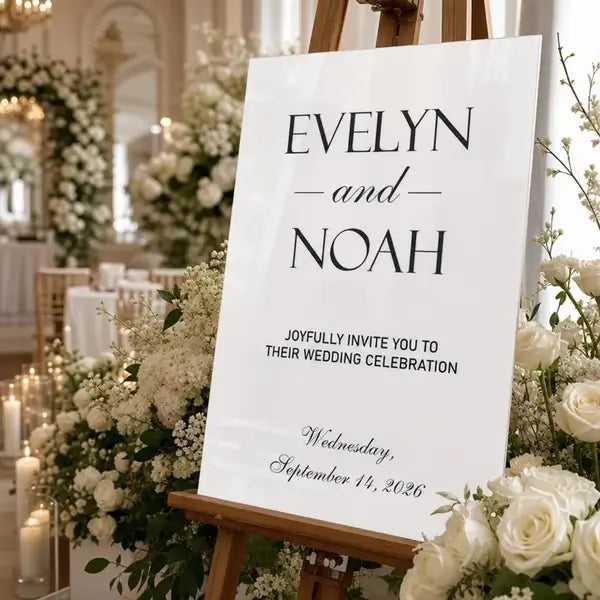 Classic Traditional Wedding Sign 5