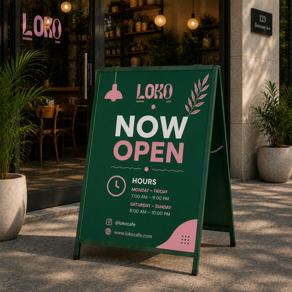 Grand Opening A-Frame Sign