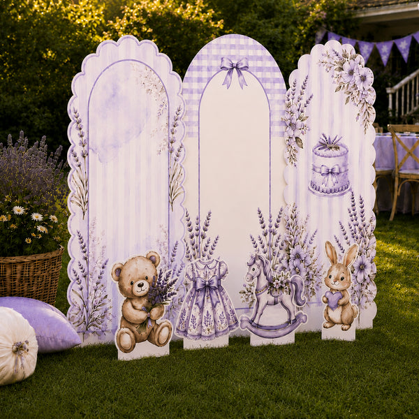 Lavender Dreams backdrop set size chart