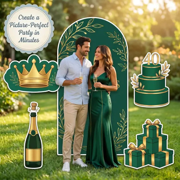 Fabulous at 40 Birthday Backdrop Set 7