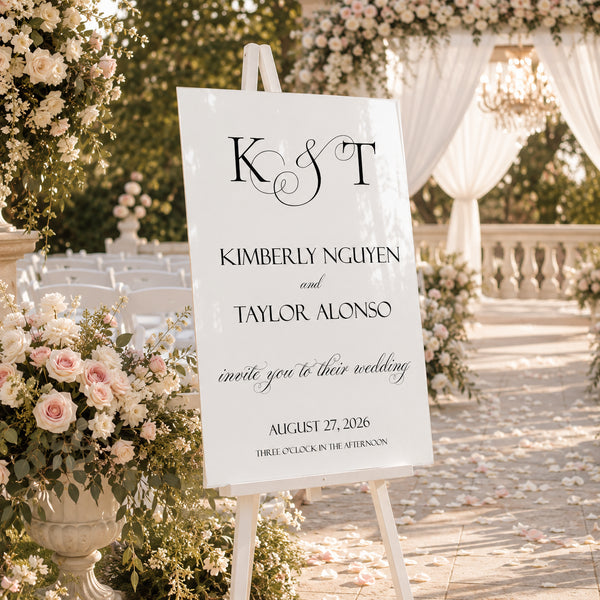 Classic Traditional Wedding Sign 3