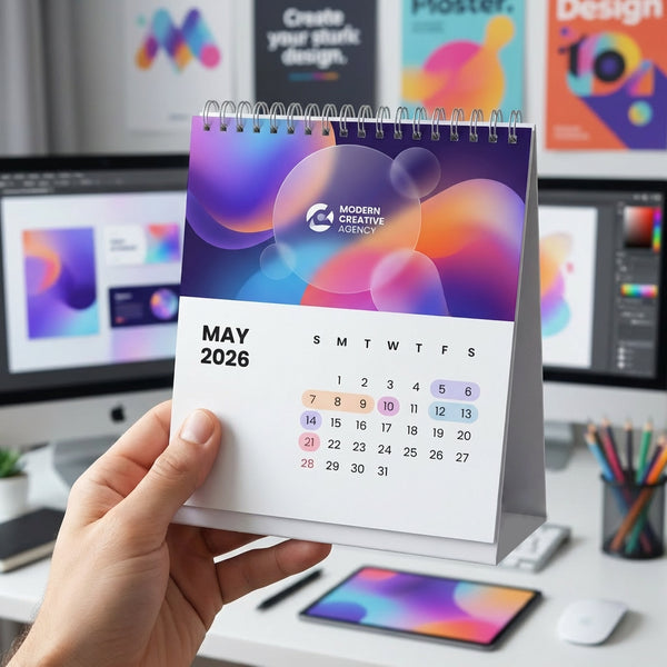 Custom Desk Calendar in Hand – Personalized Business Calendar Printing Orlando