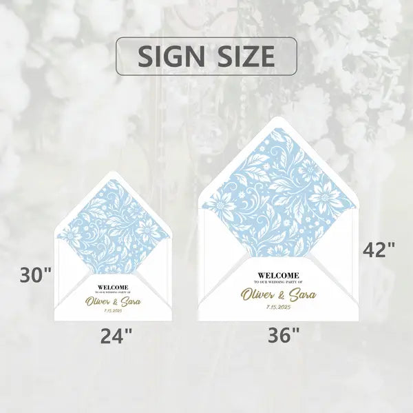 Signature Envelope Welcome Sign 7