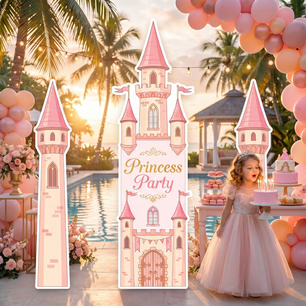 Princess Party Castle Backdrop Set 6