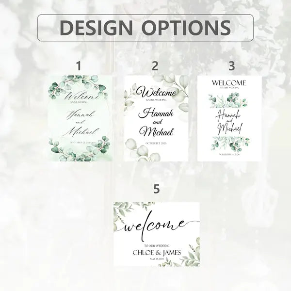 Greenery Eucalyptus Wedding Sign 6