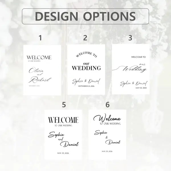 Modern Typography Wedding Sign 8