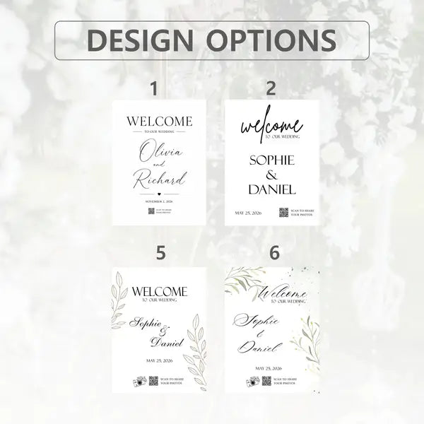 QR Code Wedding Welcome Sign 7
