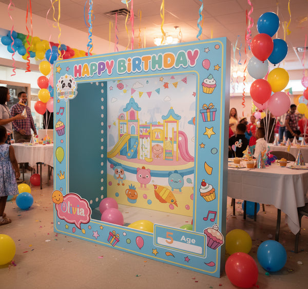 Custom 3D Magazine Booth 7.5 x 7.5 x 3 ft 4
