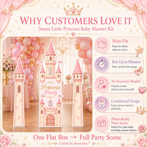 Princess Party Castle Backdrop Set 9