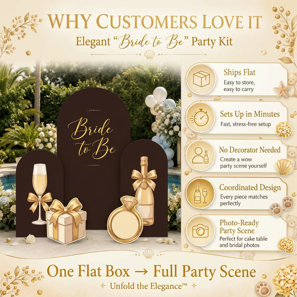 Bride to Be Backdrop Set 4