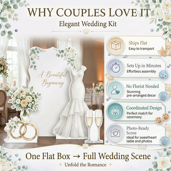 Beautiful Beginning Wedding Backdrop Set 4