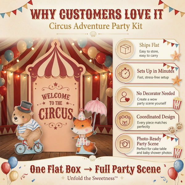 Welcome to the Circus Backdrop Set 4
