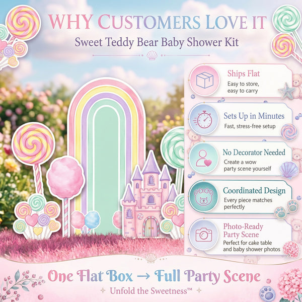 Candyland Rainbow Backdrop Set 5