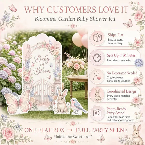 Baby in Bloom Backdrop Set 3