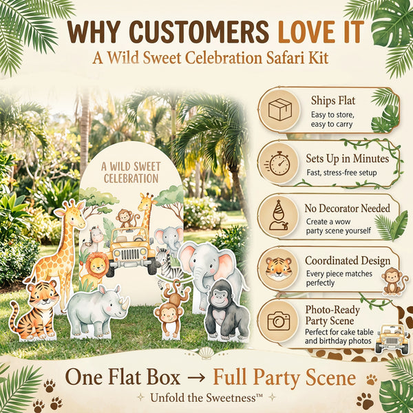 Wild Sweet Celebration Backdrop Set 4