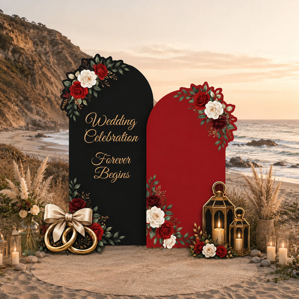 Forever Begins Wedding Backdrop Set 8