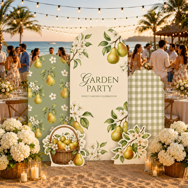 Garden Party Pear Backdrop Set 8