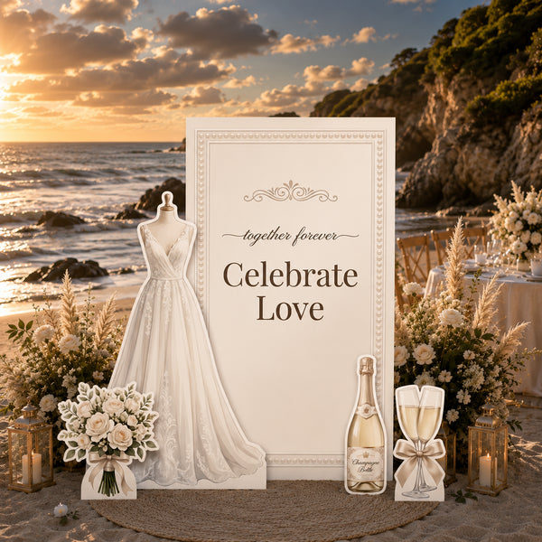 Celebrate Love Wedding Backdrop Set 10