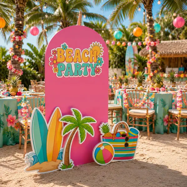 Beach Party Backdrop Set 10